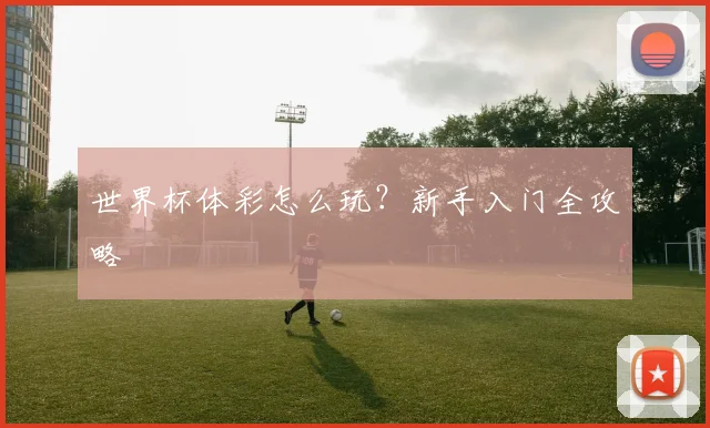 世界杯体彩怎么玩？新手入门全攻略